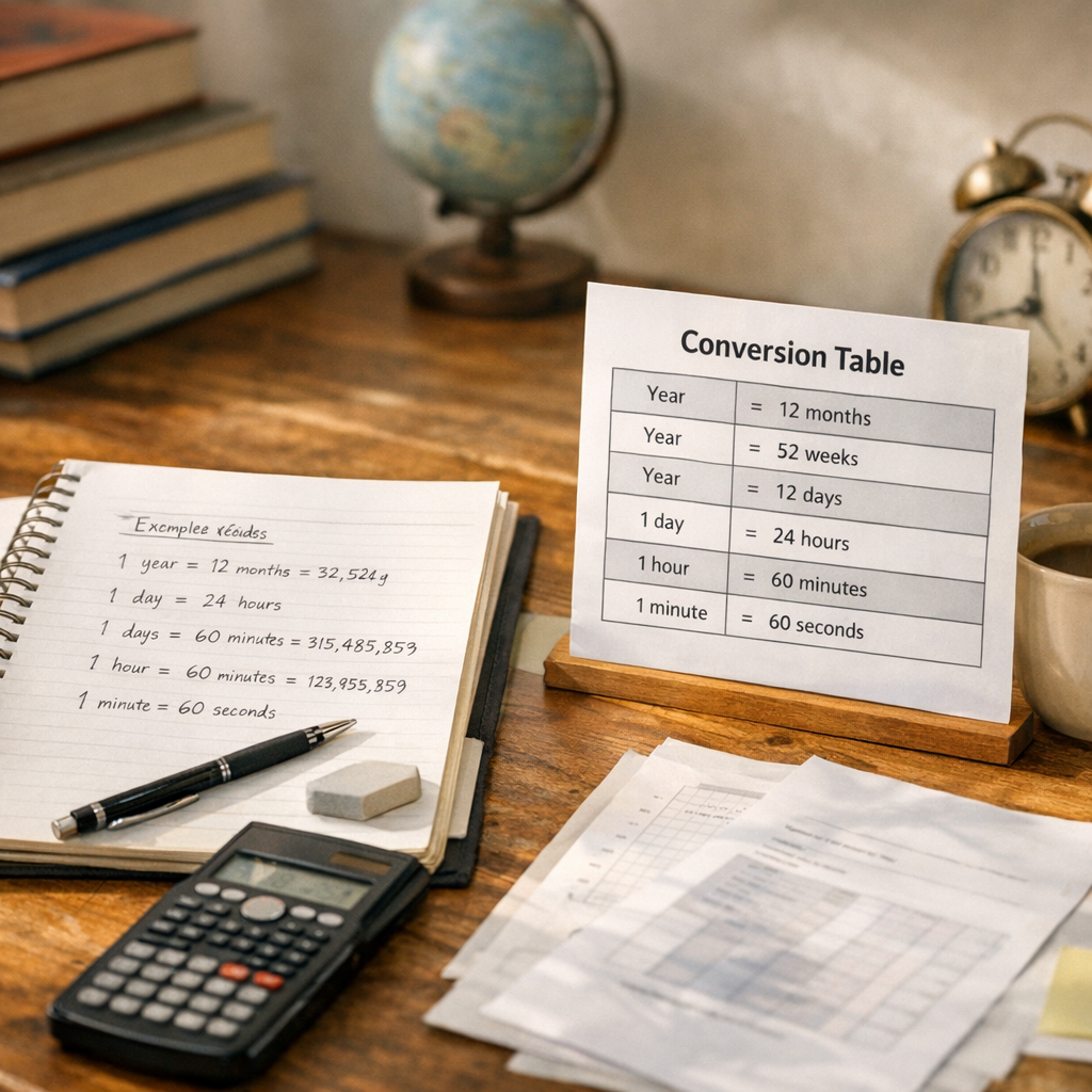 Exemples résolus et tableau de conversion