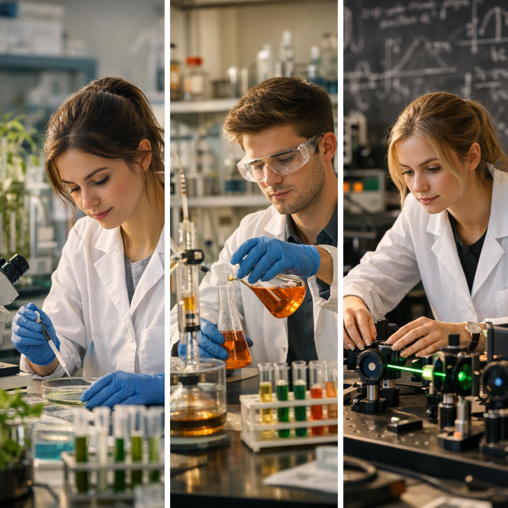 Choisir selon votre profil&nbsp;: biotechnologies, chimie ou physique de laboratoire