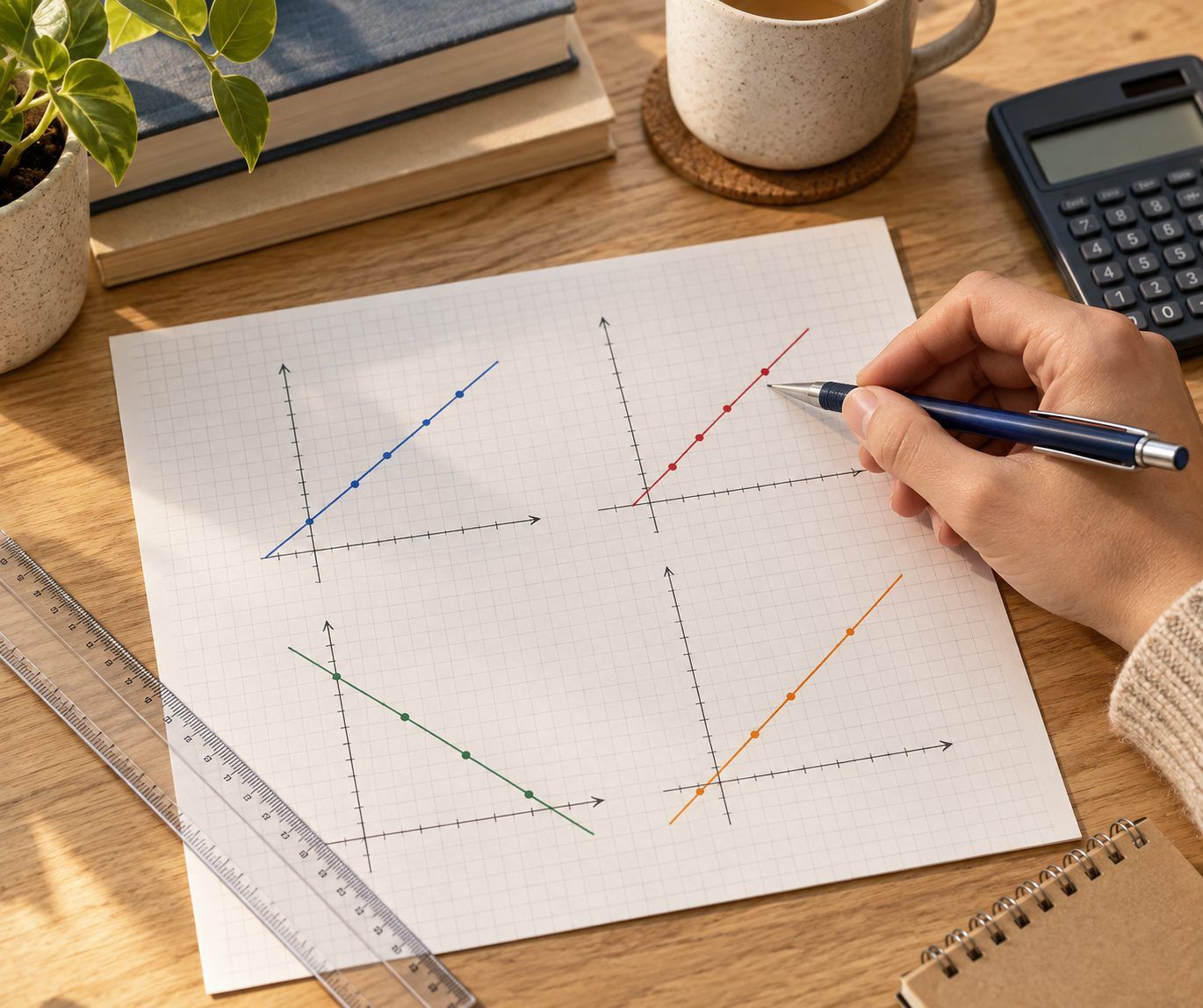 Coefficient directeur et fonction affine : exemples résolus