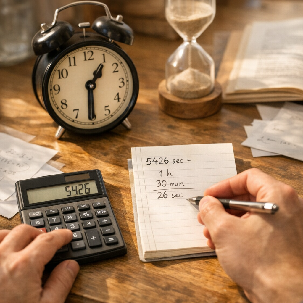 Convertir des secondes en heures et minutes