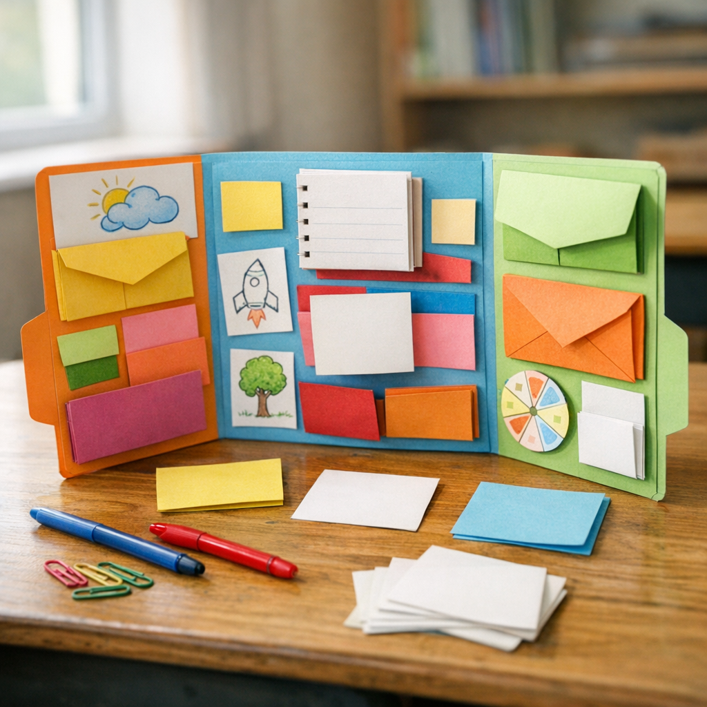 Un Lapbook original prend forme en 9 idées pour le lycée