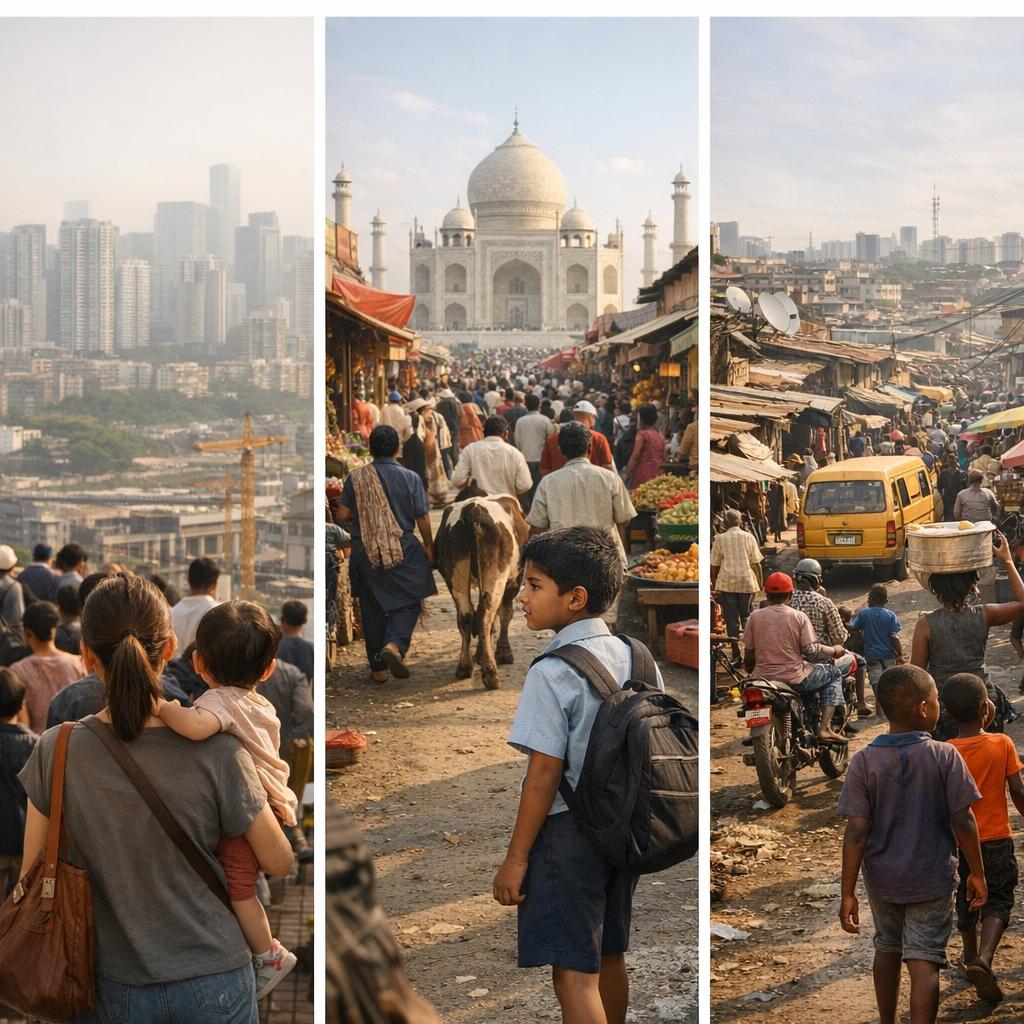 Exemples résolus : comparer la Chine, l’Inde et le Nigéria