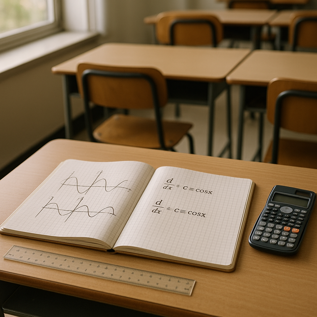 Dérivée de cosinus : formule, méthode et exemples