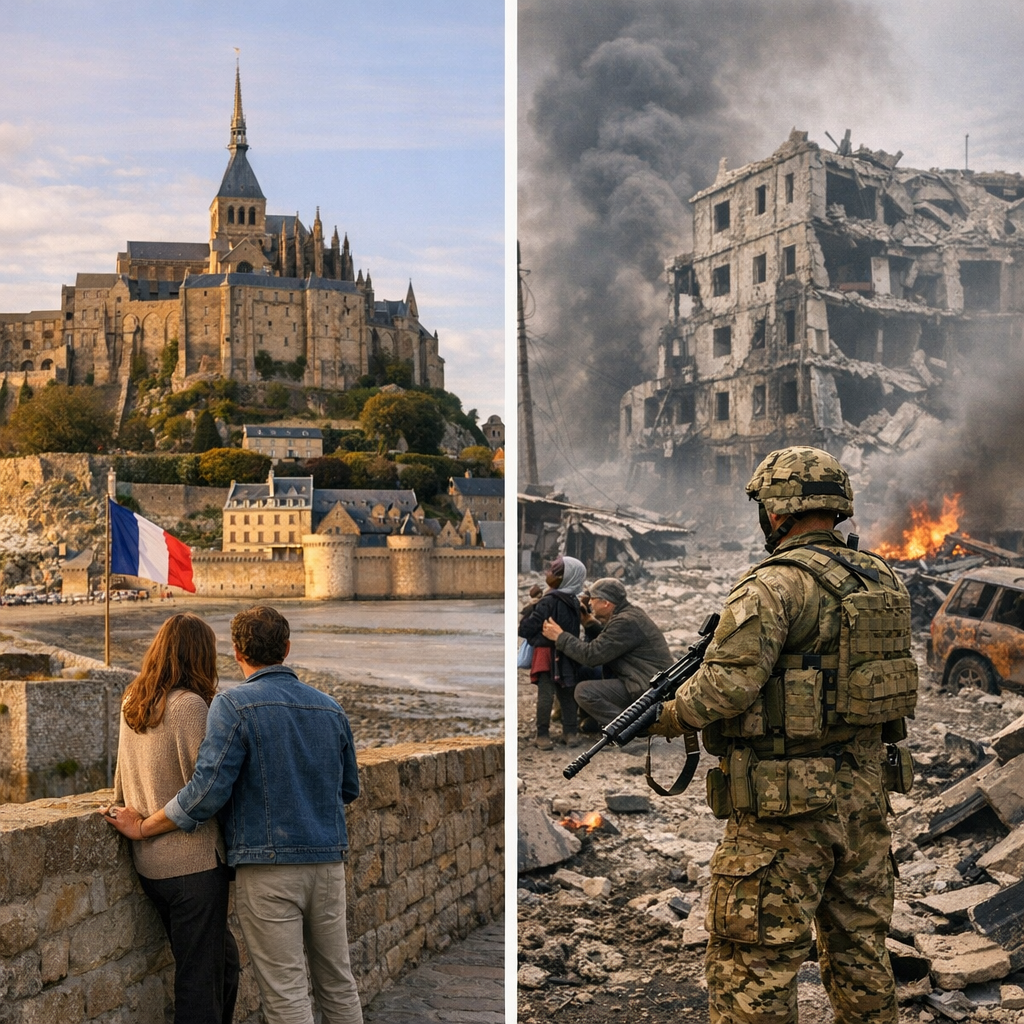 Exemples corrigés : patrimoine en France et tensions dans le monde