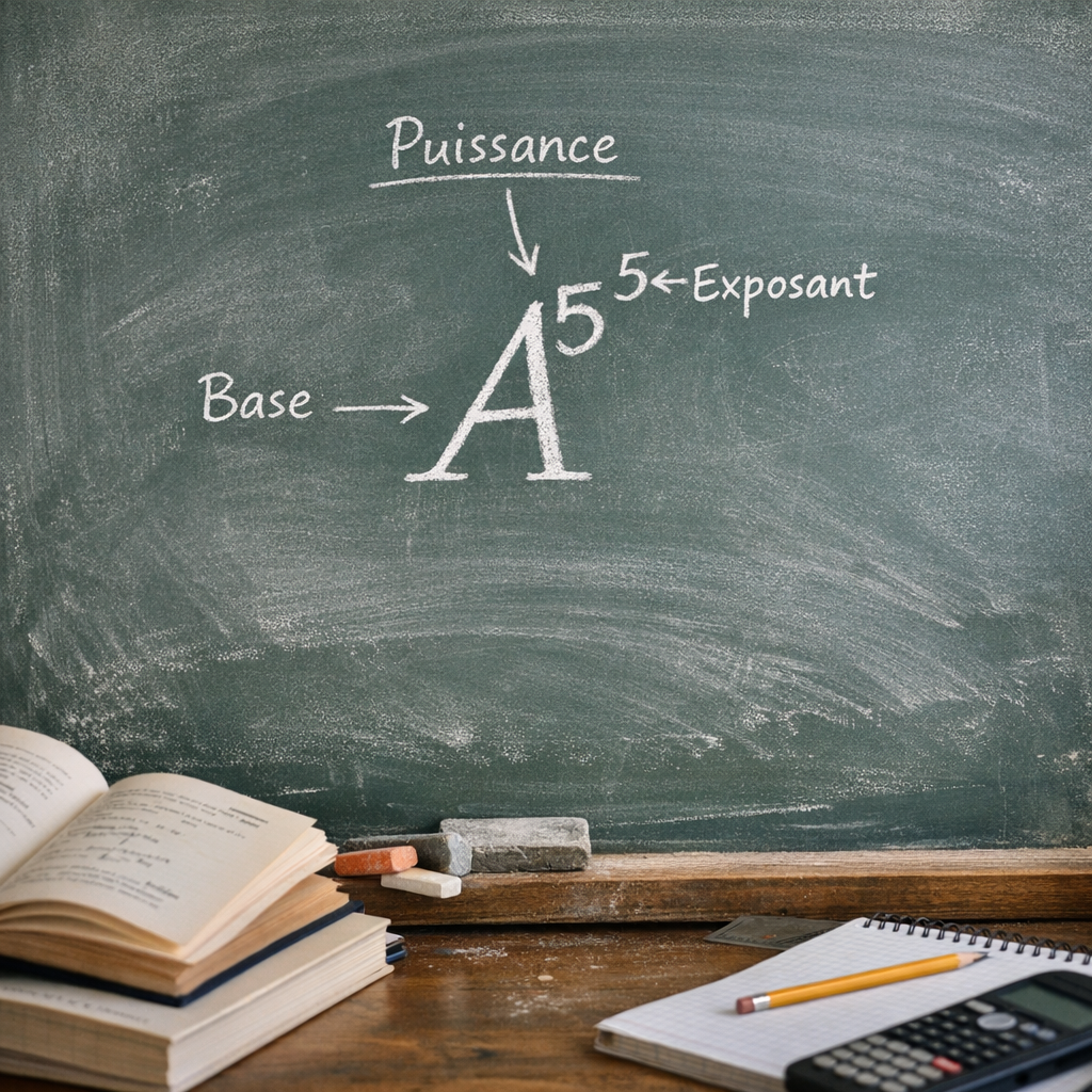 Puissance, exposant, base : bien distinguer les termes