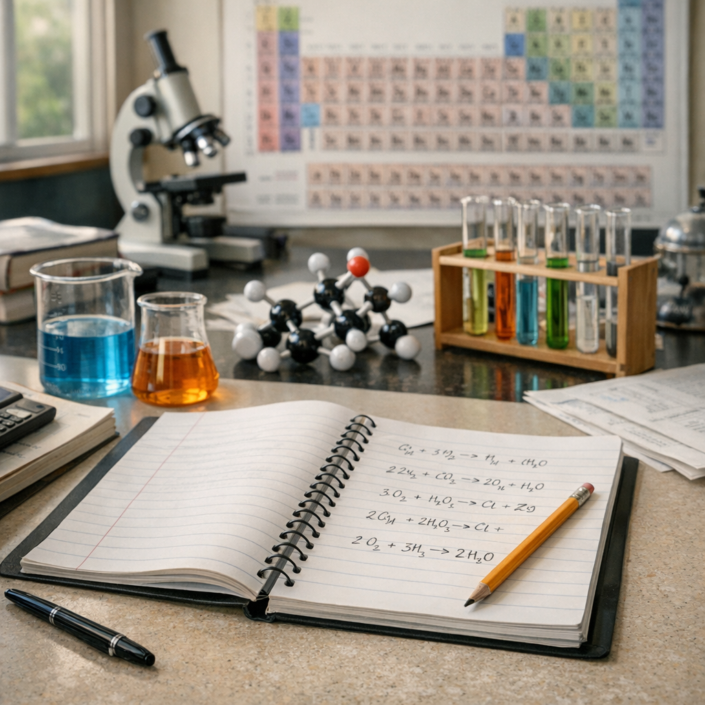 Équation équilibre chimie : méthode simple pour bien l’ajuster