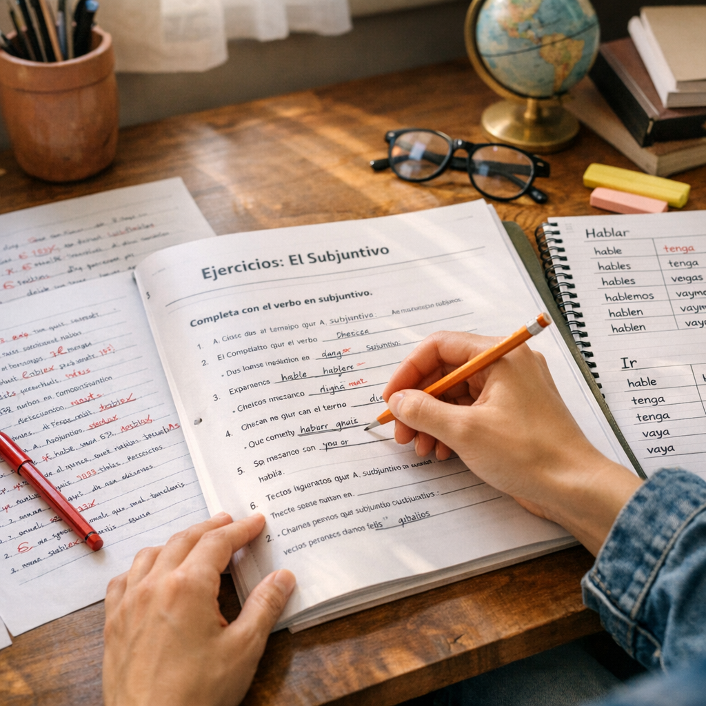 Exercices subjonctif espagnol 3eme : entraînement progressif et correction