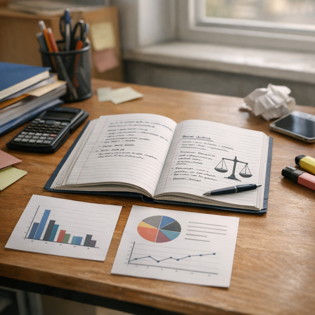 La justice sociale en SES : cours et exercices corrigés en première