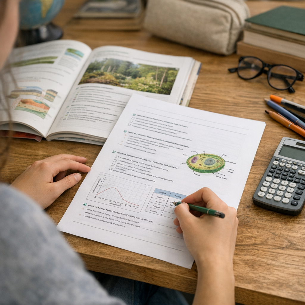 Évaluation Seconde à imprimer : page élève