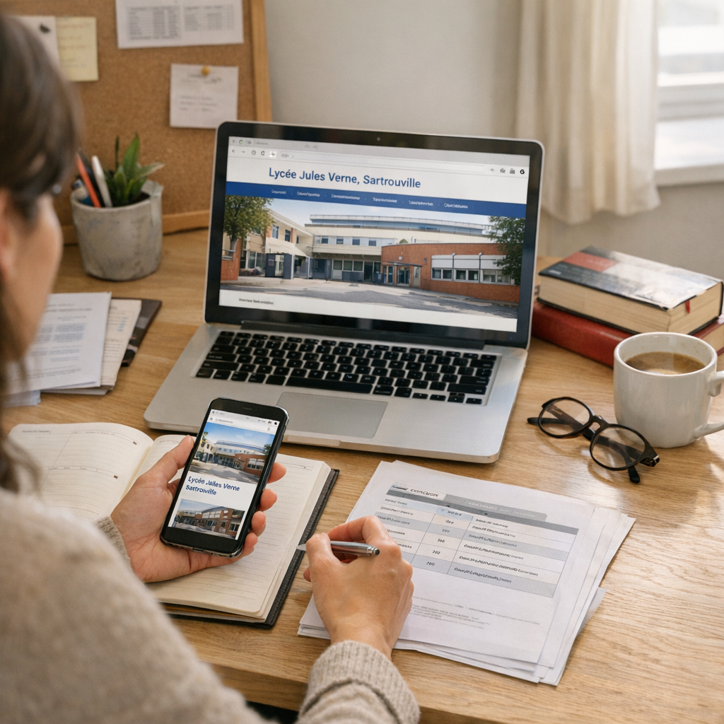 Comment vérifier les informations utiles avant de contacter le lycée