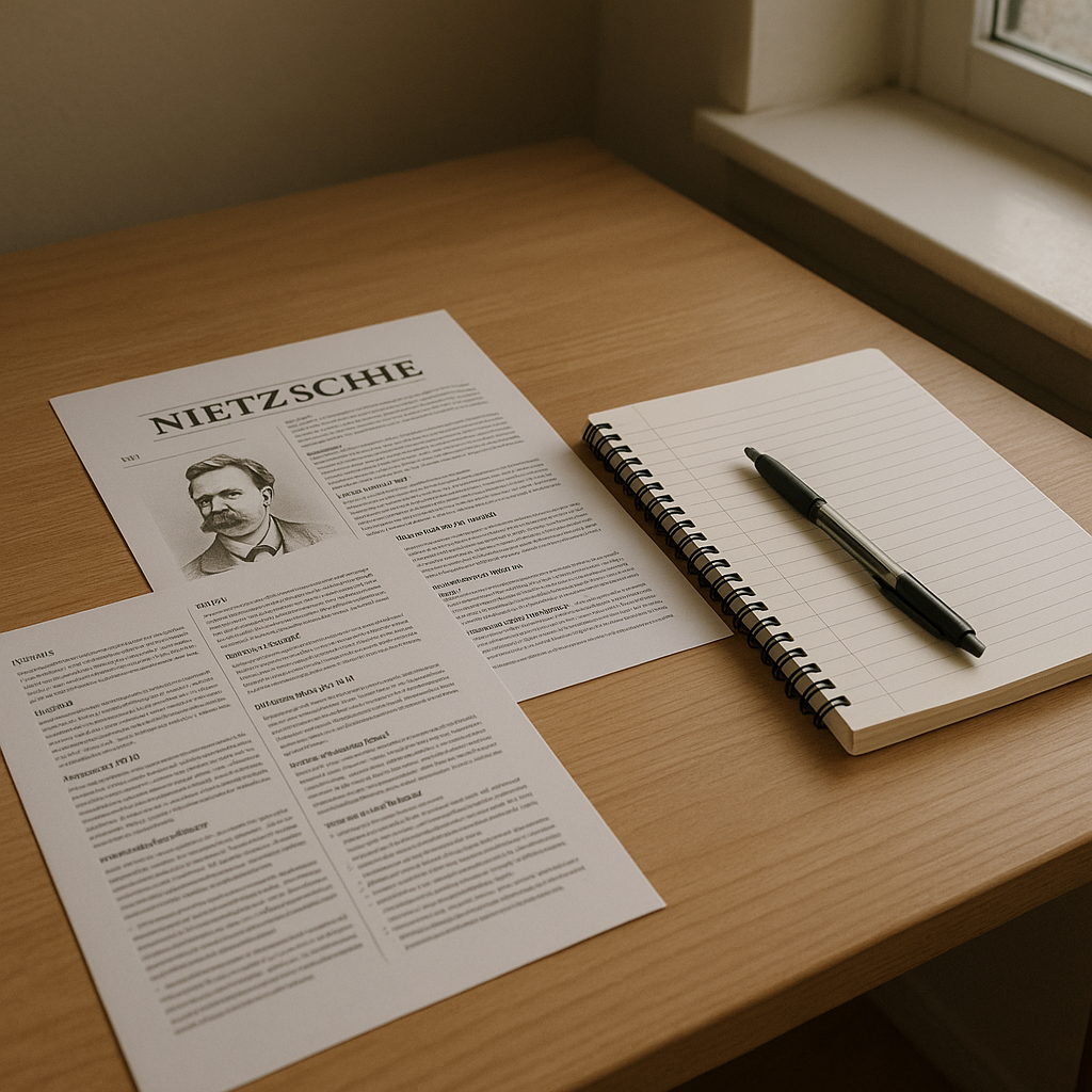 Nietzsche fiche PDF : résumé clair pour le bac et le supérieur
