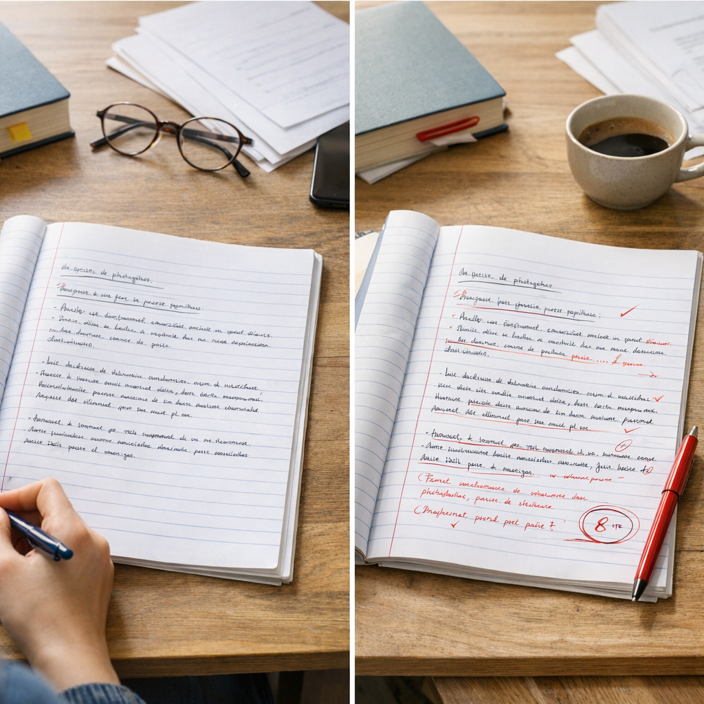 Exercices progressifs sur les notions&nbsp;&nbsp;: version élève puis correction