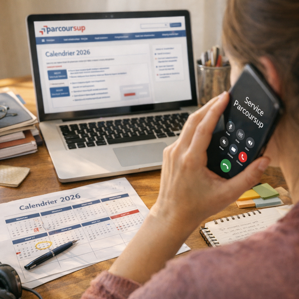 Quand contacter Parcoursup selon le calendrier 2026&nbsp;?