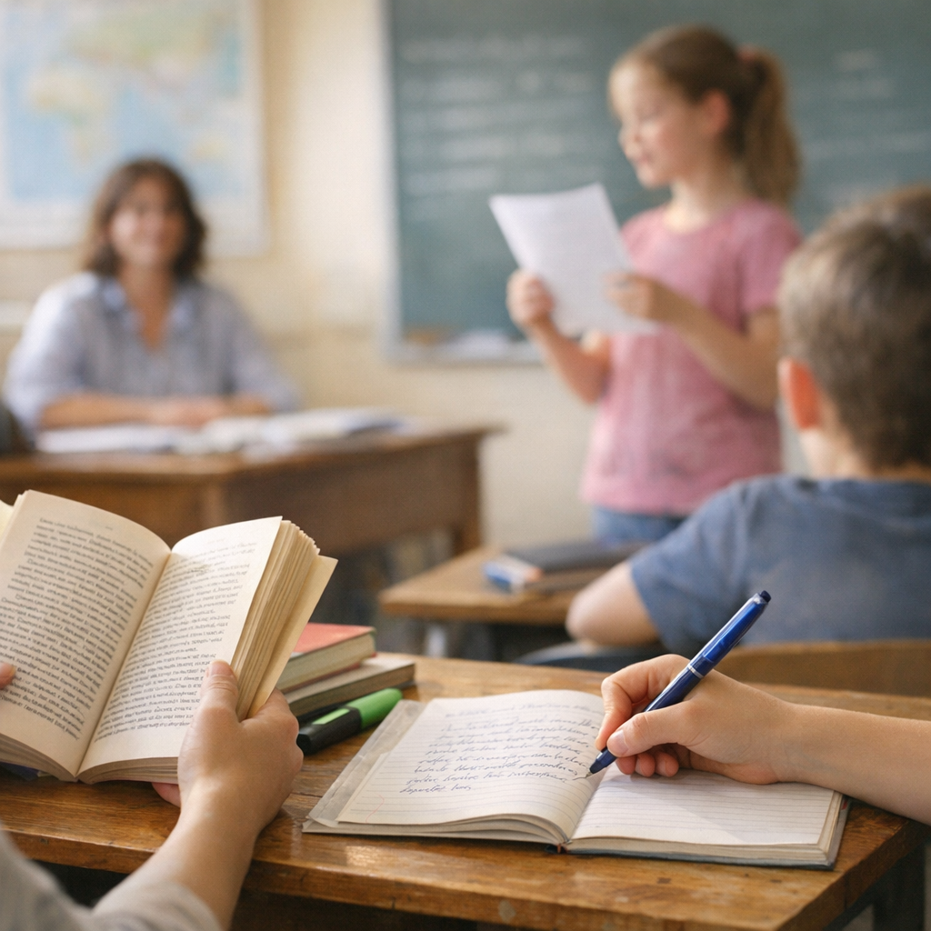 Lecture, écriture et oral : transformer les bases de 6e en commentaire composé