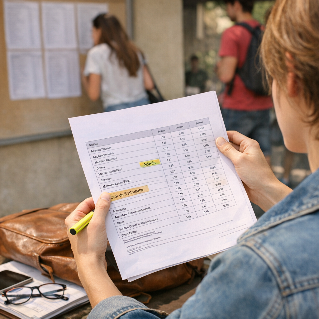 Mentions, rattrapage et relevé de notes : lire correctement son résultat