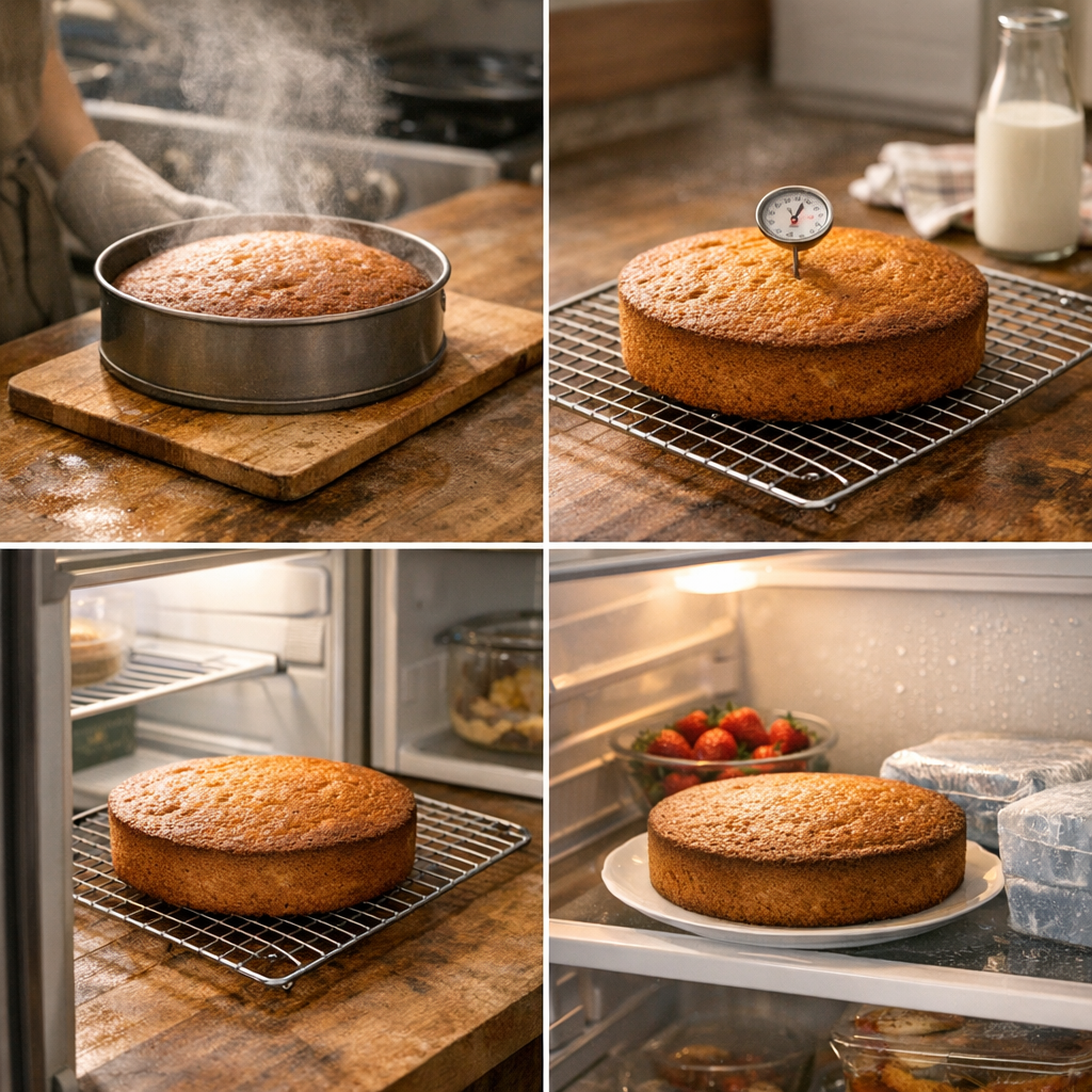Transferts thermiques : le refroidissement d’un gâteau, pas à pas